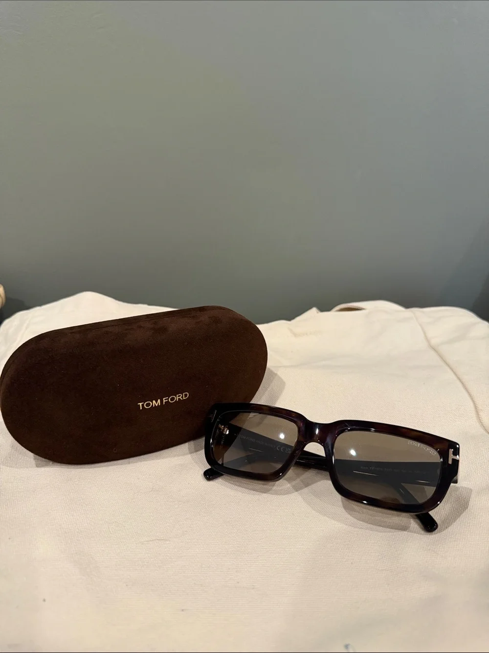 Tom Ford Tortoiseshell Sunglasses with Brown Lenses